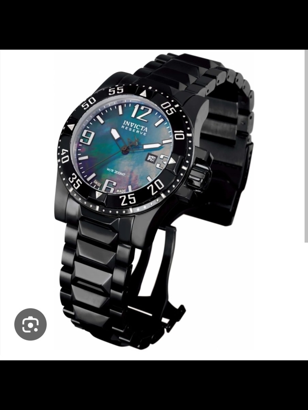 Invicta Reserve Exursion Model#0516 50mm Mother Of Pearl Dial